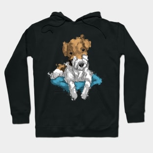 Cute wire fox terrier Hoodie